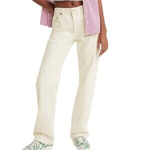 Levi's 501 90's Mid-Rise Loose Fit Classic Straight Womens Jeans Size 28 Waist